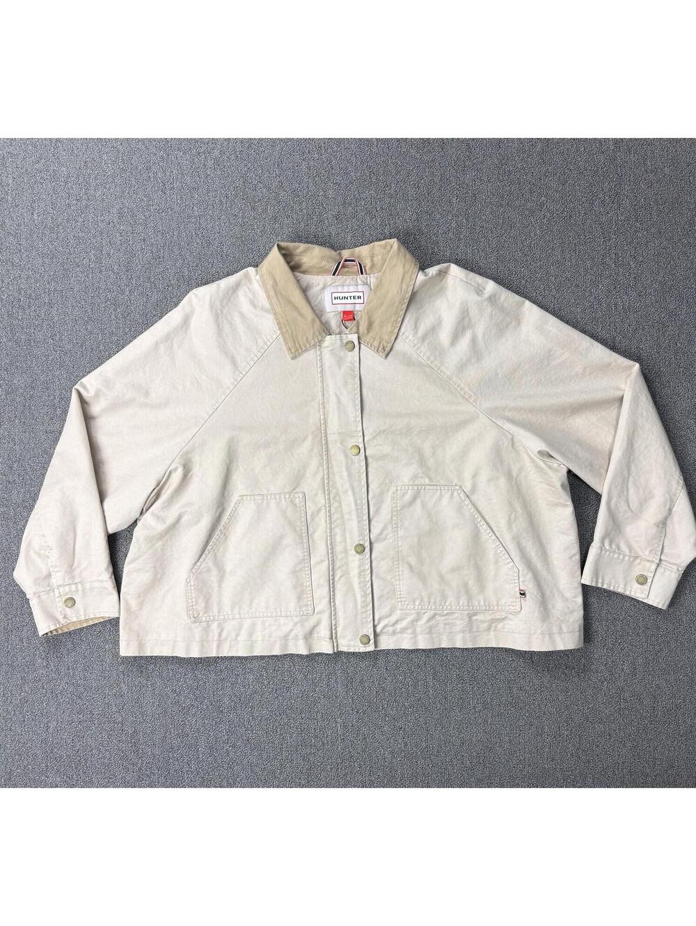 Hunter NWT Women's XL 100% Cotton Lightweight Cropped Barn/Chore Jacket Preppy